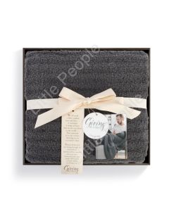 Demdaco Gray Giving Blanket Beautifly Gift boxed