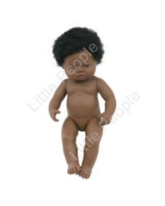 Miniland Anatomically Correct Baby Doll African Girl (undressed) 38 cm