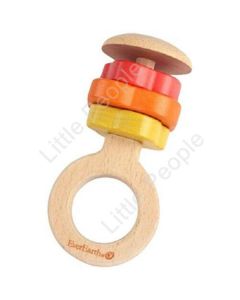 EverEarth Colour Rings Rattle Kids Pretend Play Eco-Friendly