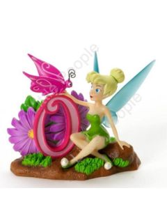 Disney Tinker Bell Number 0 Age Figurine Birthday Cake Topper Rare