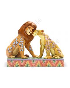 Jim Shore Disney Traditions - Simba and Nala Snuggling - Savannah Sweethearts