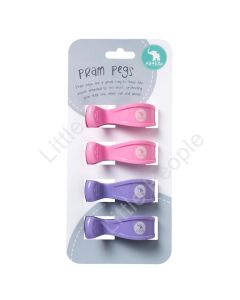 Pram pegs 4 Pack Pegs Pastel Purple/Pink Gift Idea