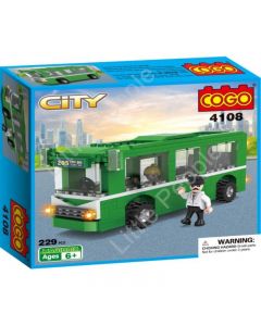 Cogo Compatible Building Blocks Toy Set - COGO Bus   229 Pieces