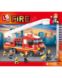 Sluban Compatible Toy Set - Sluban Fire Ladder Truck