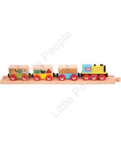 Bigjigs – Fruit and Veg Train compatable with popular brands