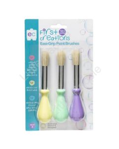 First Creations Easi-Grip Paint Brushes Set of 3