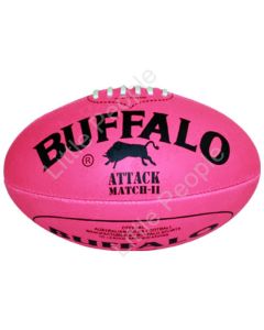 Buffalo Sports Soft Touch Pvc Full Size 22cm Pink Aussie Rules Football