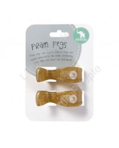Pram pegs 2 Pack Pegs Gold Glitter Gift Idea