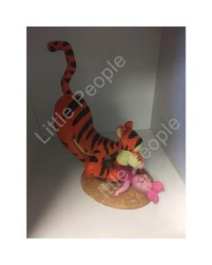 Walt Disney Tigger and Piglet Playing Figurine Statue Extremely Rare (No Box)