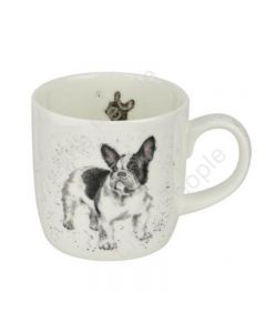 Royal Worcester Wrendale Designs Dog Mug - French Bulldog