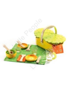 Djeco Wooden Picnic Basket Role Play  My Pic Nic: Toys & Games