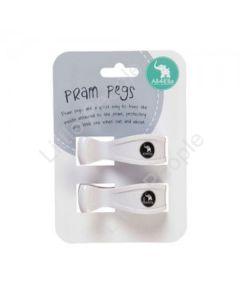 Pram pegs 2 Pack Pegs White Gift Idea