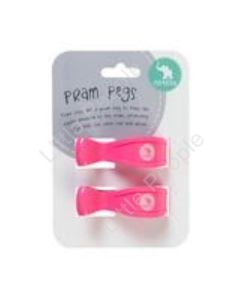 All 4 Ella 2 Pack Pram Pegs- Pink Fluro Gift Idea