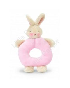 Bunnies By The Bay - Bunny Ring Rattle Pink New Baby Toy