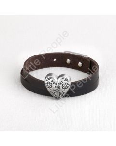 Demdaco Story Heart Bracelet -Forget Me Not Real Leather
By Demdaco