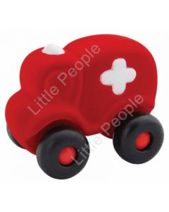 Rubbabu Large Red ambulance Infant Pretend Play (reduced as Box is broken)