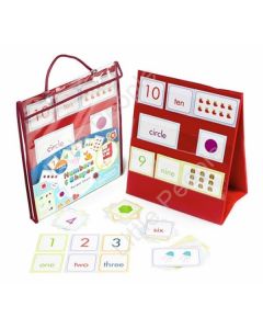 Meadow kids Numbers and Shapes Pocket Chart Educational