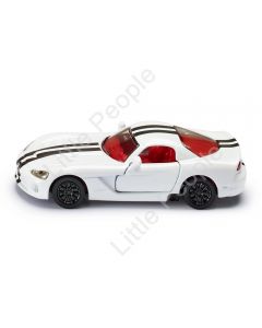 Siku 1434 - Dodge Viper White Black Sports Car Die Cast - Scale 1:55