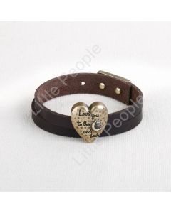 Demdaco Story Heart Bracelet - Love You to the Moon and Back By Demdaco