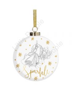 Disney Gifts Collectible Christmas Bauble: Cinderella Sparkle 9 Cm