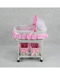 Julia Classic Wicker Dolls Basket and Tidy Bed